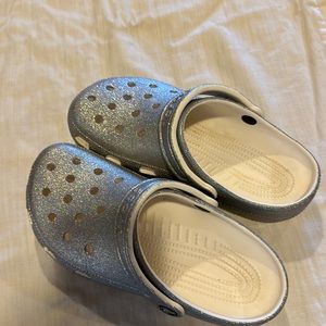 Ladies Glitter Crocs sz 6